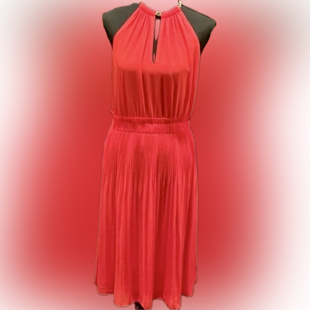 Michael Kors Red Halter Dress